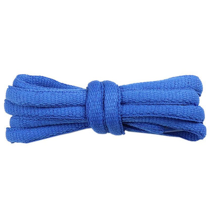 Shoe Accessories 8.5MM Oval Hiking Boots Ropes Canvas Flexible Wide Laces Blue Purple Pink Solid