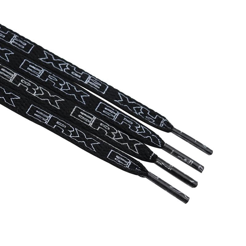 7MM Black-White Blue-Sapphire "ERX" Letter Printing Shoelaces Women Sneaker 2021 Canvas Ropes Flat