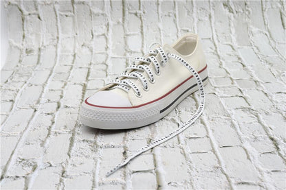 7MM Shoe Accessory Silk Screen Printing Belt Flat Canvas Strings Boots White Black 350 700 ShoeLaces