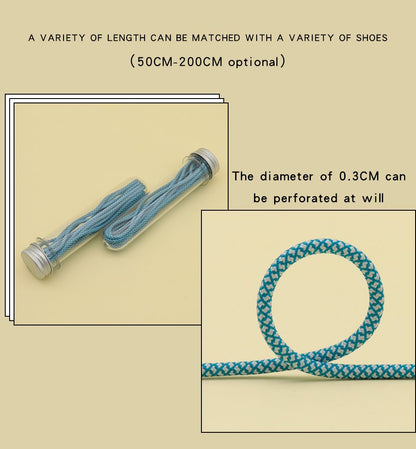 3MM Nice Shoe Accessories Blue Navy Deep Color Polyester Shoeropes Coolguys Necessary Drawlaces