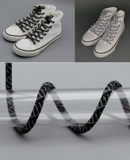 New Official E-Type Reflective Shoe Rope 5MM Night Glow Lace Special 3M-Reflect Sneaker Sport Shoe