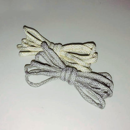 6MM Oval Reflective 3M Semicircular Ropes Athletic Highlight Shoe Latchet Grey Beige Eye-Catching