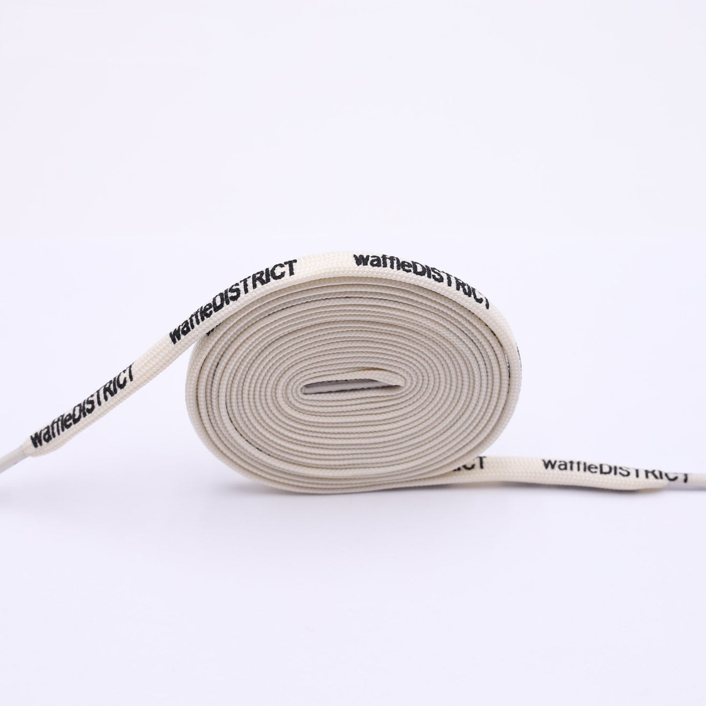 Weiou Trendy 7mm Polyester Shoelaces With Double-sided Printing WaffleDistrict For Women Canvas