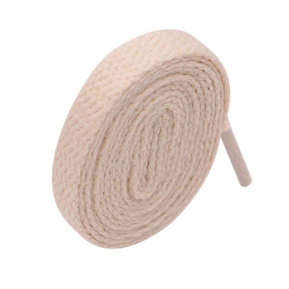 8MM Breezy Yellow Apricot Flat Shoelaces Warm Color Youth Easy Laces For Children Sport Runnning