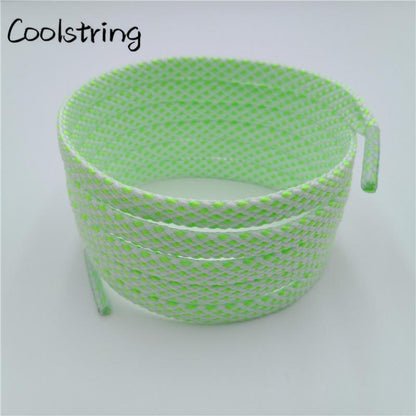 Classic Style 7MM Shoe Accessories Bright Flat Shoelaces Innovative Luxury Lacet For Casual Canvas