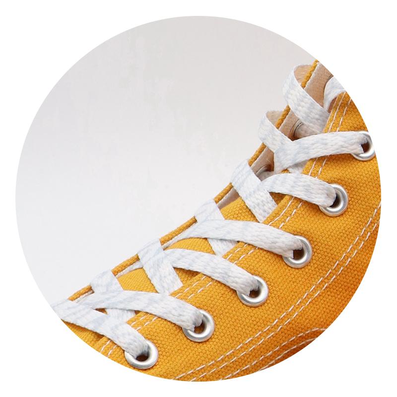 8MM Marble Pattern Heat Transfer Printing Shoelaces Grey White Flat Canvas Shoe Cords Men Women