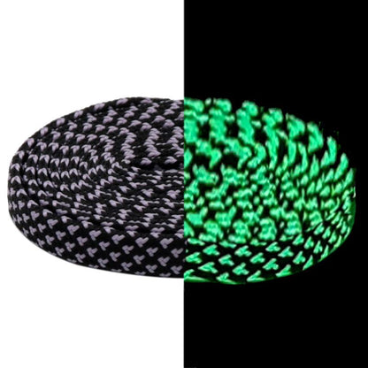 7MM Pro Bright Luminous Lace Flat Shape Neon Shoelace Nice Glow In Dark For Trendy Youth Street