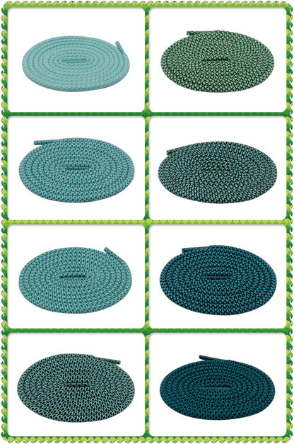 4.5MM Polyester Affordable Shoe Accessories Cyan Blue Green Durable Ropes For Picnic Mountain Party