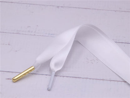 Solid Color Ribbon Wide Shoelaces Women Canvas Casual Flat Shoes Lacet 2021 Charmed Fashion Cord