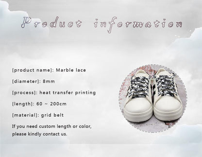 8MM Flat Type Shoe Accessories Wide Canvas Ropes Top Waist Laces Sneakers Women Men Black White Easy