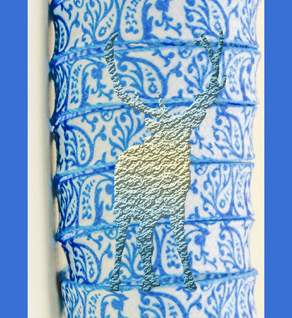 8MM Paisley Shoe Accessories Bright Blue With Bandanna Pattern Heat Transfer Printing Cords Sport