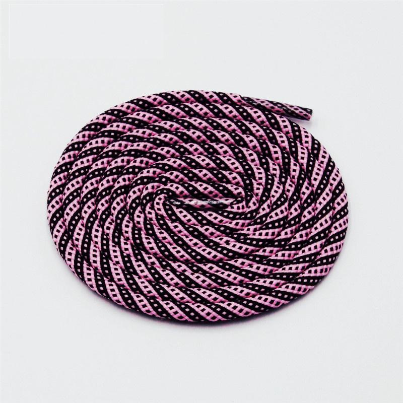 5MM Round Cords Spiral Plaid Polyester Shoelaces For Adult&Kid Men Women Sneaker 2021 Outdoor Sports