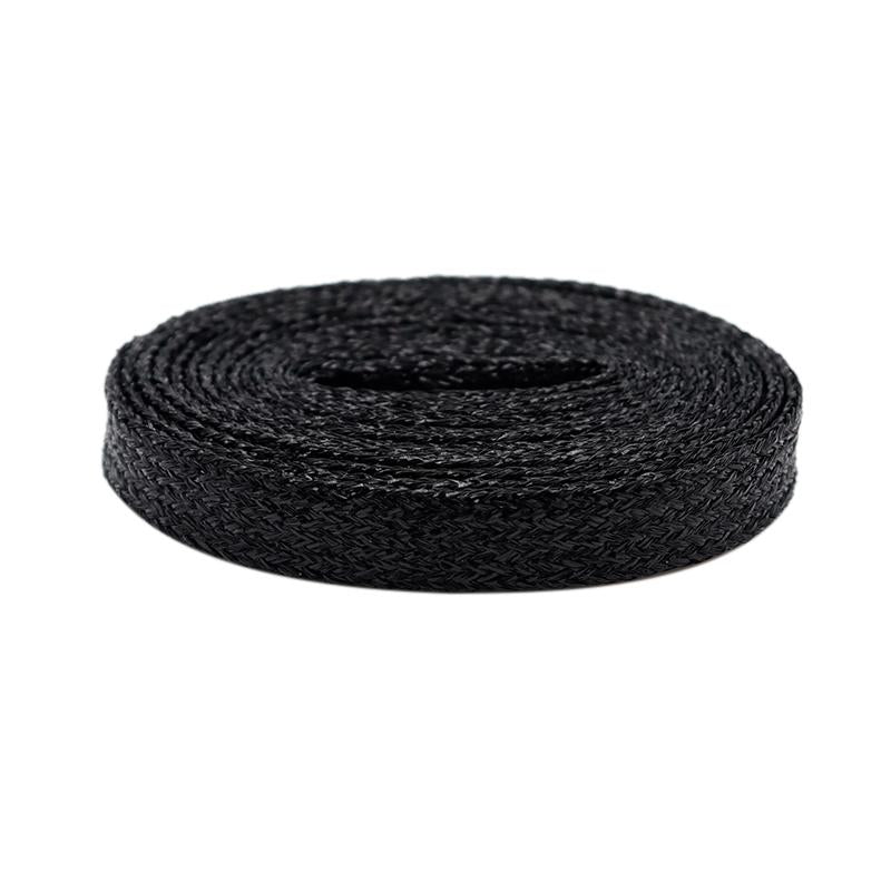 7MM Metallic Yarn Calm & Restrained Color Combination Flat Laces Pretty Glitter Lacets For Leather