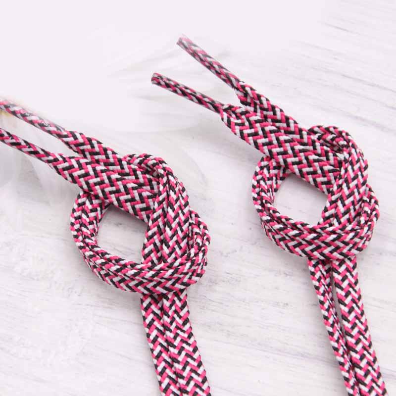 7mm Premium 3 Colorful Flat Polyester Shoelaces For Casual Canvas Men Women Sneaker 2021 Trendy