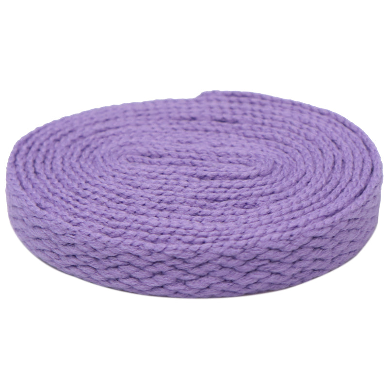 Weiou Wholesale Shoe Accessories Support Custom Length And Color Cheap 8mm Width Flat Cotton Fabric Mesh Shoelaces