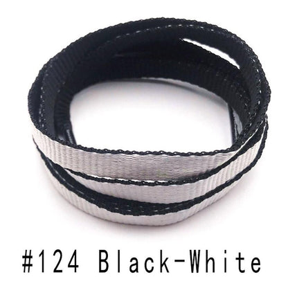 Jumpman Flat 8mm Combo Two Color Connect Reversible Shoelaces Bicolor Polyester Shoe Strings Laces