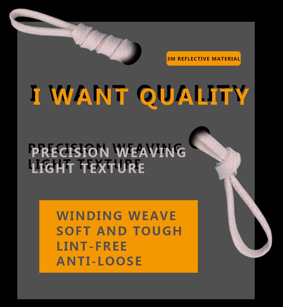 7MM Shoe Accessories Flat Type Black White Reflective Laces Top Shoelaces Glow In The Dark Easy