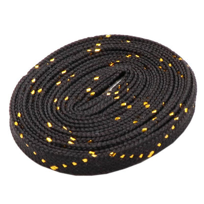 8MM Charmed Metallic Yarn Laces Shining White Black Shoelaces Trendy Women Sneaker Boot Canvas Sport