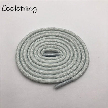 5mm Round Polyester Customized Shoelaces Green Navy Fashion Shoe Laces Extral Long Unisex Women Men