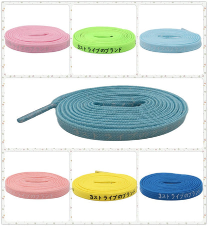Bright Iridescent Color Series Pretty Japanese Shoelace Sneakers Women Charmed Lacet Promotional