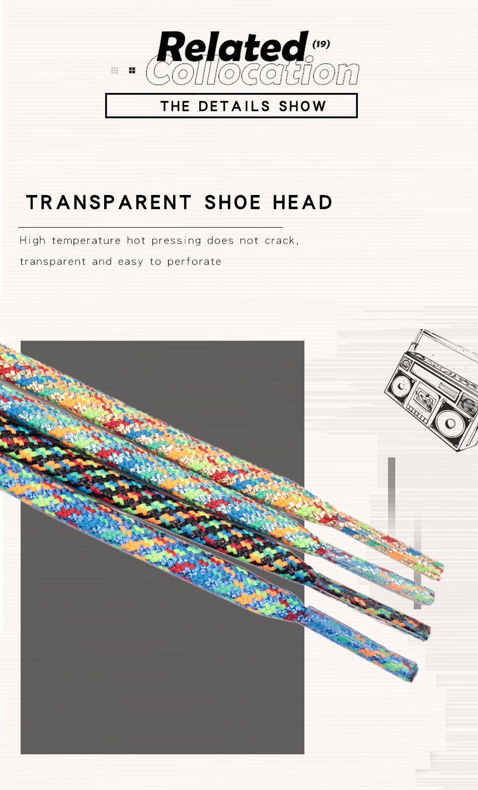 7MM Metallic Yarn Colorful Laces Black Blue Yellow Polyester Shoelaces Sneaker Boot Canvas Trendy