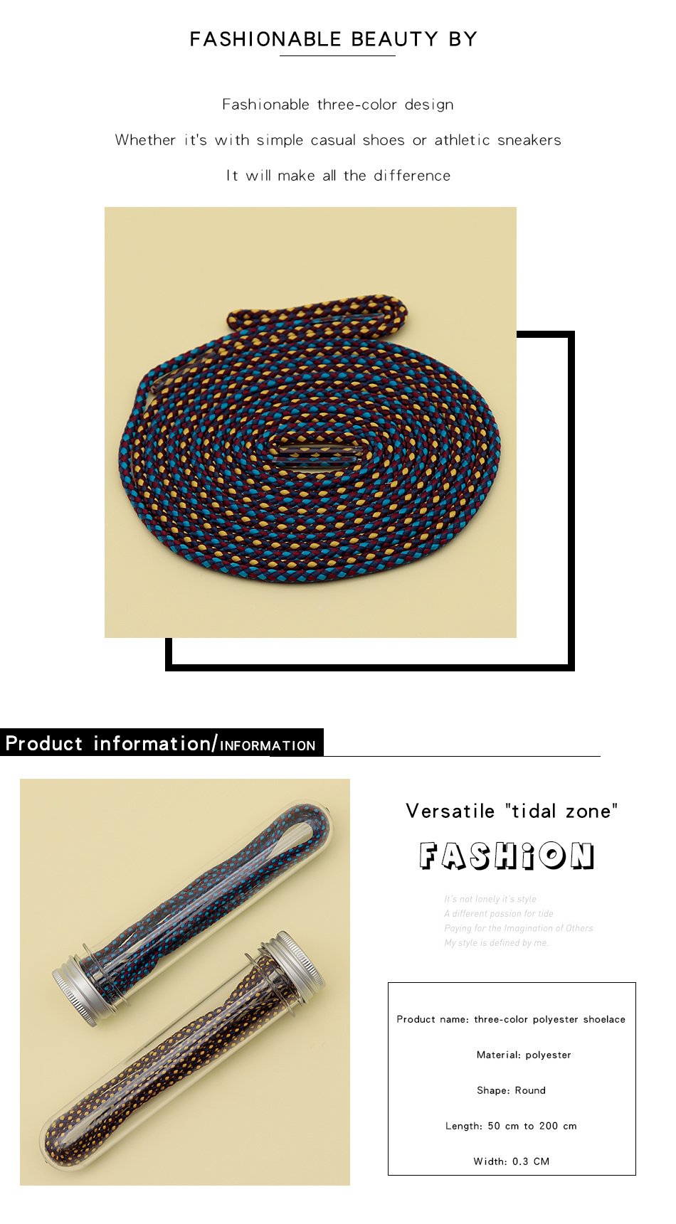 4.5MM Colorful Ropes Tri-Color Combination Hoodie Drawropes Manual Durable Shoelacs For Boots 350v2