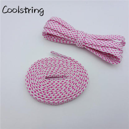 Classic Style 7MM Shoe Accessories Bright Flat Shoelaces Innovative Luxury Lacet For Casual Canvas