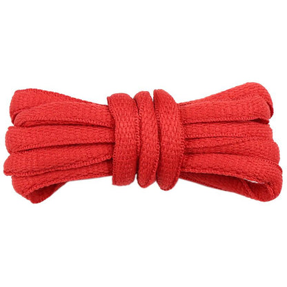 8.5MM Red Gray Purple Pink Solid Colors Oval Shape Wide Shoelaces 1Pair Ropes Suit For Trendy