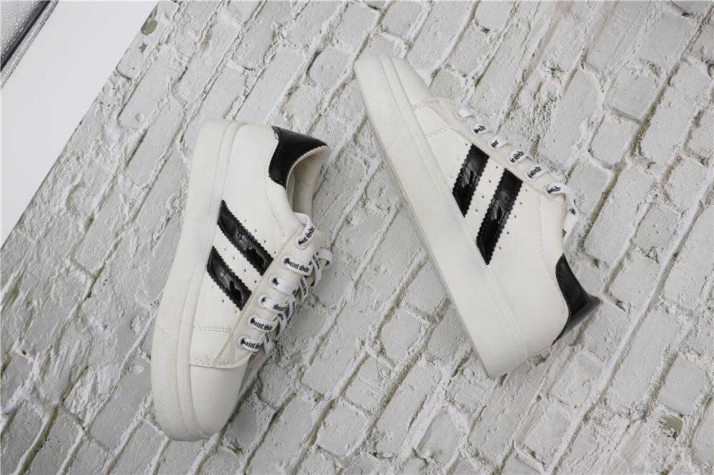 7MM Saint Side White Black Letter Flat Type Waist Laces Men Women Sneaker Ropes Boots Canvas Casual