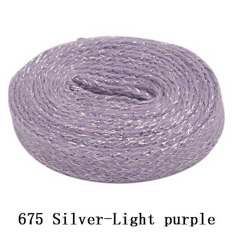 Flat Type Top Metallic Polyester Shoelaces Men Women's Shoe Sneaker 2021 Golden Black Sliver Top