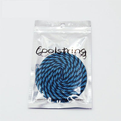 5MM Round Cords Spiral Plaid Polyester Shoelaces For Adult&Kid Men Women Sneaker 2021 Outdoor Sports