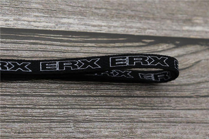 7MM Black-White Blue-Sapphire "ERX" Letter Printing Shoelaces Women Sneaker 2021 Canvas Ropes Flat