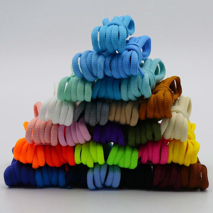 6MM Oval Shoe Accessories Passionate Red Pink Pure Cotton Flexible Lace Colour Bright For Custom In