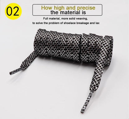 8MM A Pair Shoe Accessories Cheaper Metallic Yarn Shining Shoelaces Rough Texture For Business Men