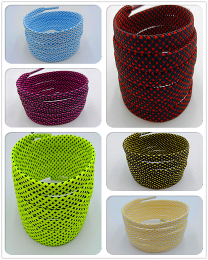 Classic Style 7MM Shoe Accessories Bright Flat Shoelaces Innovative Luxury Lacet For Casual Canvas