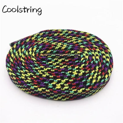 7MM Multi Color sweet Camouflage  Shoelaces Women Sneaker 2021 Casual Shoe Lacel Unisex Boots Shoe