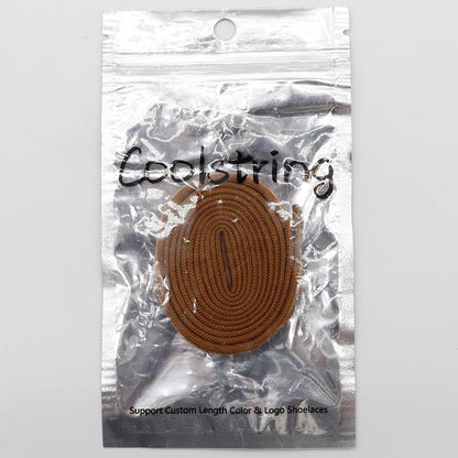 6MM Classic Shoe Accessory Double Layer Polyester Flat Shape Shoelaces 7 Colours For Canvas Boots