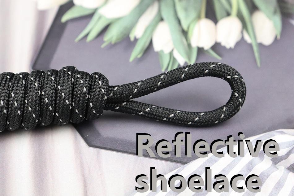 4.5MM New Flat 3M Reflective Shoelaces Athletic Safety Sneaker Ropes For Running Boots 350 750