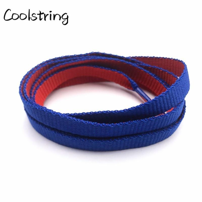Jumpman Flat 8mm Combo Two Color Connect Reversible Shoelaces Bicolor Polyester Shoe Strings Laces