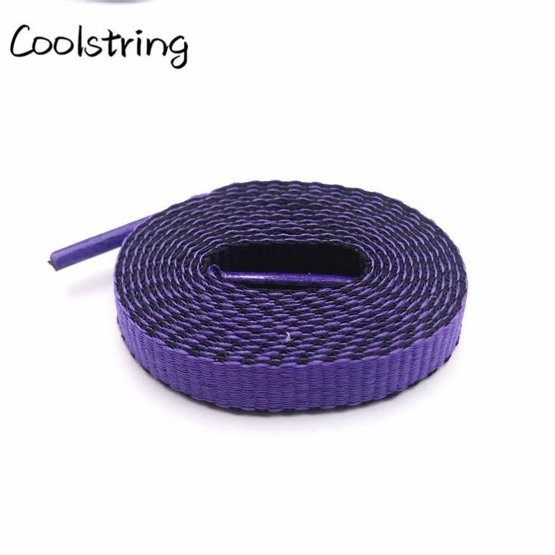 Jumpman Flat 8mm Combo Two Color Connect Reversible Shoelaces Bicolor Polyester Shoe Strings Laces