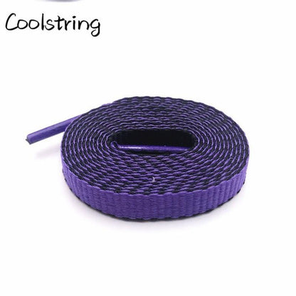 Jumpman Flat 8mm Combo Two Color Connect Reversible Shoelaces Bicolor Polyester Shoe Strings Laces
