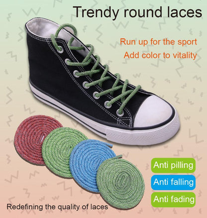 Shoe Accessories 4.5MM Excellent Polyester Round Rope Male Female Outdoor High-rank Durable Lace
