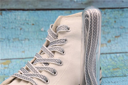 8MM Perfect Shoelaces Easy Wearing Black White Golden Shoe Cords Women Sneakers Boots Fashion Laces