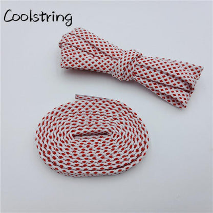 Classic Style 7MM Shoe Accessories Bright Flat Shoelaces Innovative Luxury Lacet For Casual Canvas