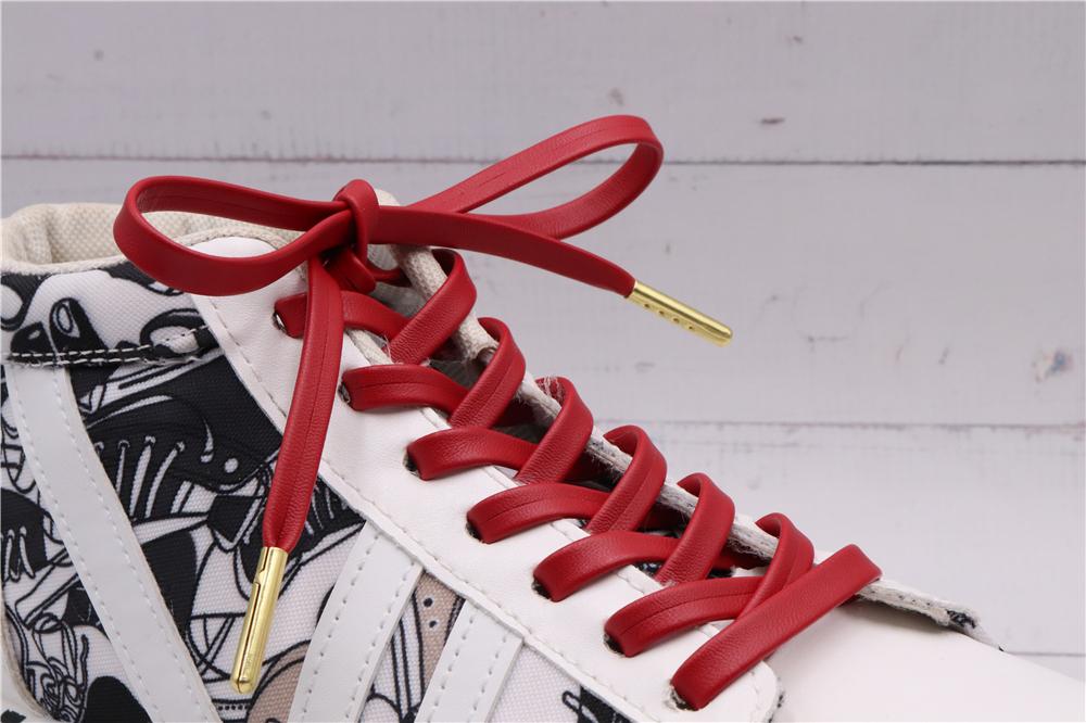 7MM Shoe Accessories Exquisite Quality PU Leather Shoelaces For Custom Cords Bulk Lace Order Drop