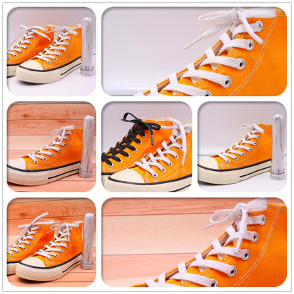 7MM Shoe Accessories Flat Type Black White Reflective Laces Top Shoelaces Glow In The Dark Easy