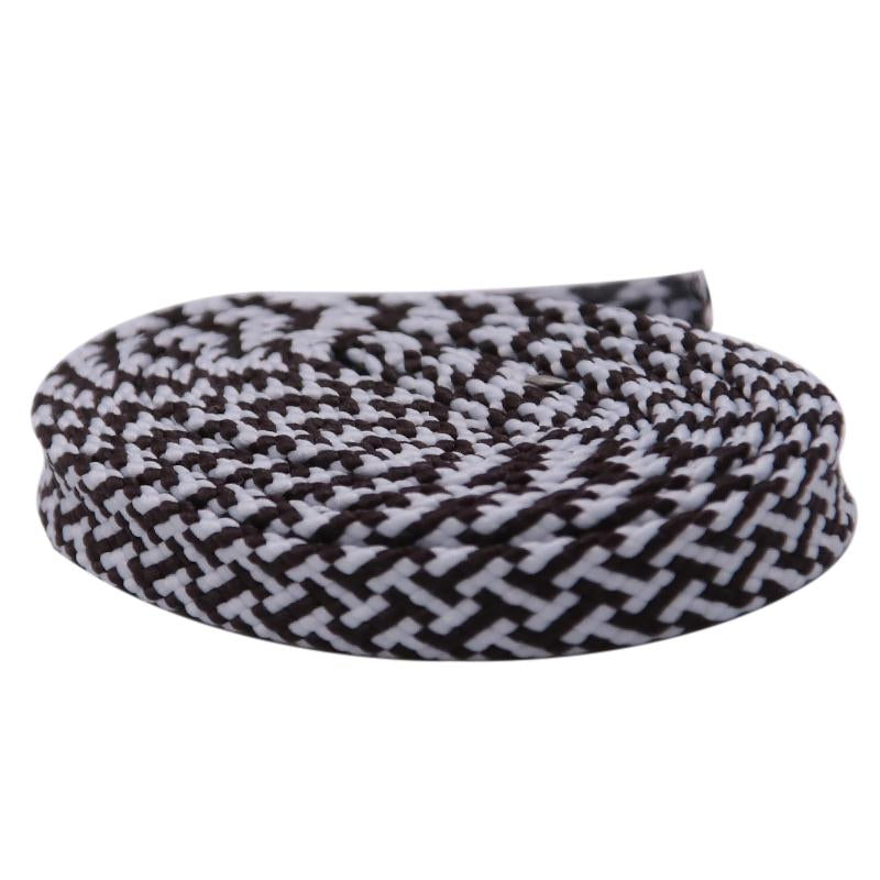 Weiou Official Laces Store Flat Shape 7MM Double-Color Combination Polyester Safety Shoelaces For