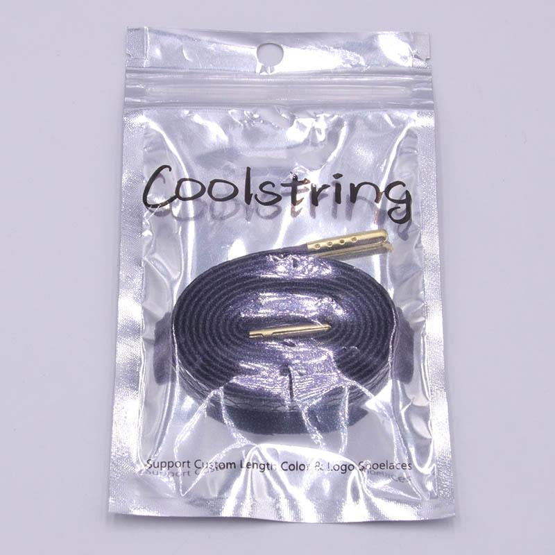 6 Colors Flat Snakeskin Snake Shoe Laces Luxury PU Leather LE ShoeLaces With Gold Metal Aglets For