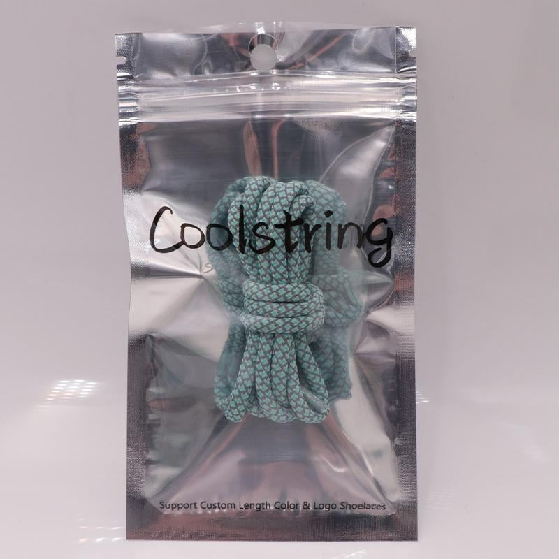 4.5MM Emerald Green Reflective Laces Advanced Eco-Friendly Luminous Ropes Funny Use For Jungle
