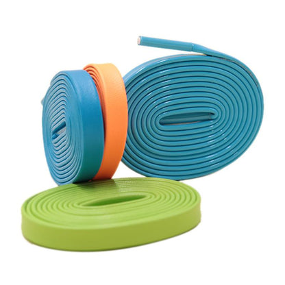 7MM Best Flat Leather Shoelaces Ultra Durable Pu Material Cords Clothing Official Business Bootlace